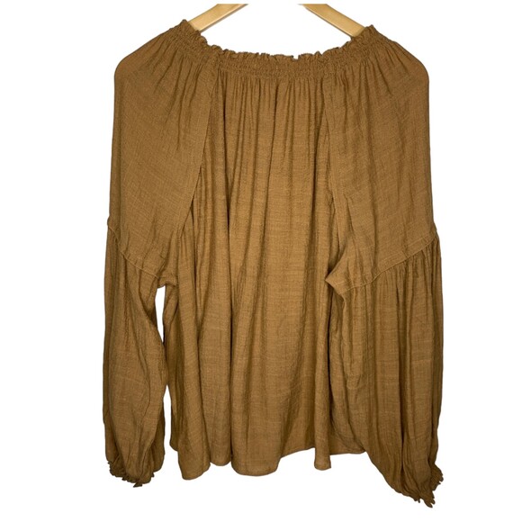 Wishlist drawstring scoop neck blouse relaxed fit size M/L - Picture 3 of 12